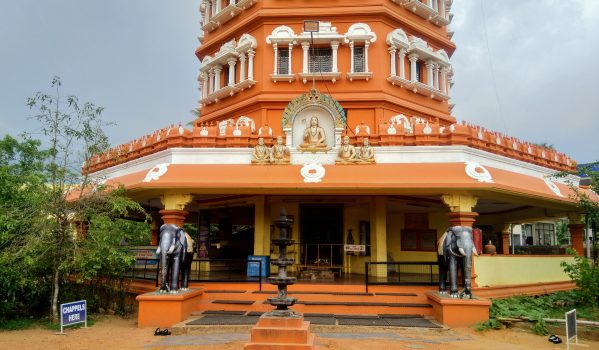 Kalady Adi Sankara Temple and Keerthi Sthambam tower near Ayurveda Retreat Kochi